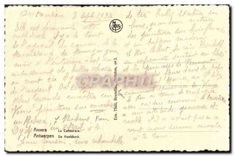 Old Postcard Antwerp