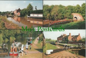 Northamptonshire Postcard - Scenes on TheGrand Union Canal at Braunston  RR14035