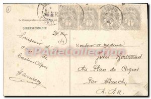 Postcard Old COLMARS cascade Lance