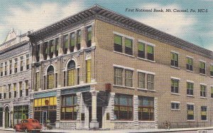 Postcard First National Bank Mt Carmel PA