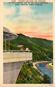Tennessee TVA'S Fontana Dam Visitor's Building and Overlook