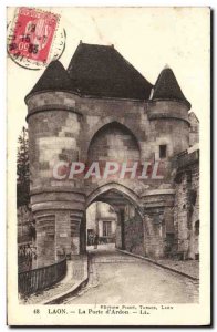 Old Postcard Laon Gate D & # 39Ardon