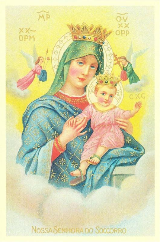 Our Lady of Guidance Virgin Mary and Christ Child Modern Postcard