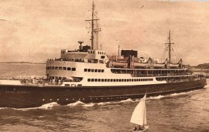 Ostende La Malle Mailboat Prince Baudouin Ship Postcard 03.65