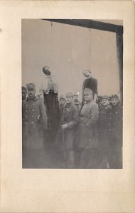 Woman Hanging Austrian Bestenliste in Russia Poland Real Photo writing on bac...