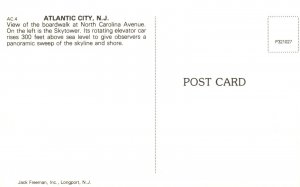 Atlantic City New Jersey, Boardwalk North Carolina Ave Cutty Sark, Postcard