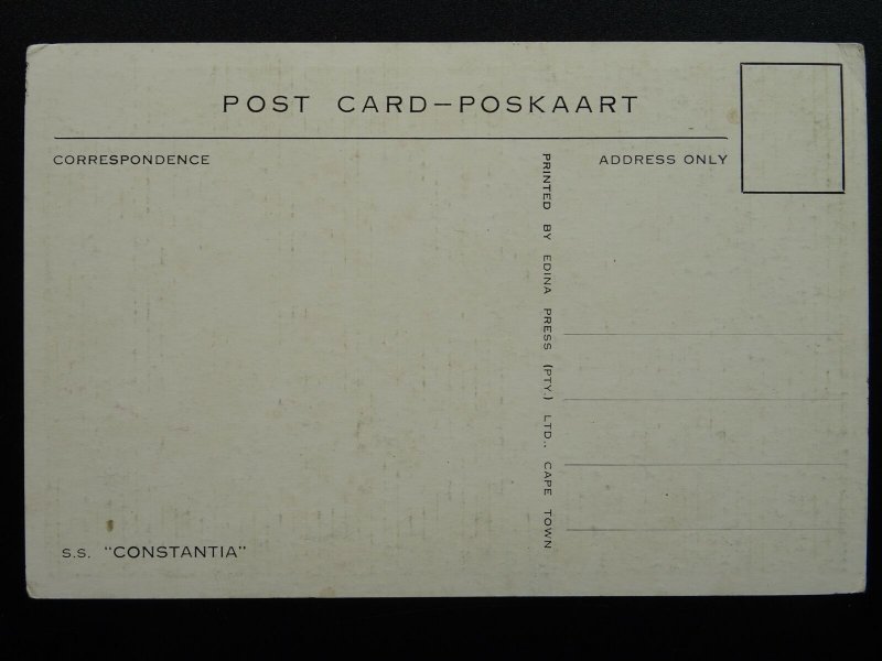 Shipping S.S. CONSTANTIA c1940s Postcard