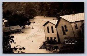 J87/ Hundred West Virginia RPPC Postcard c1912 Flood Disaster Homes 348