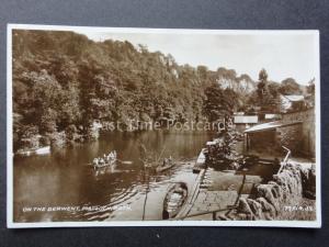 Derbyshire: On The Derwent at Matlock Bath showing Rowing Boat Station c1914 RP