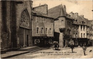 CPA GUINGAMP Bas de la Rue Notre-Dame et Vue Exterieure du Portail (1294910)