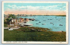 Postcard MA Cape Cod Lewis Bay Hyannis c1920s Vintage N4