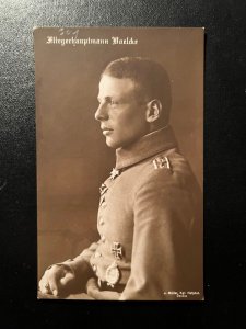 Mint Germany RPPC Portrait Postcard Luftwaffe Boelcke FIghter Ace Pilot