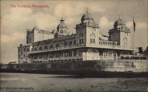 USS North Dakota Naval Ship Cancel 1/20/1911 Weymouth UK Pavilion Postcard