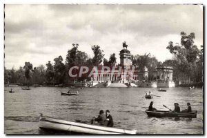 Postcard Modern Madrid Retiro Park Retiro Park Estanque Basin