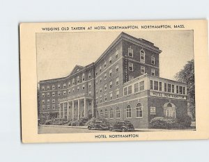 Postcard Wiggins Old Tavern At Hotel Northampton Massachusetts USA