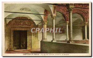 Postcard Old Cerotsa Pavia Di Porta Dal Piccolo Chiostro At Tempio