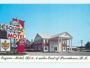 Unused Pre-1980 MOTEL SCENE Providence Rhode Island RI hk0202