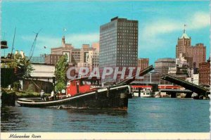 Modern Postcard Milwaukee Wisconsin River Boat