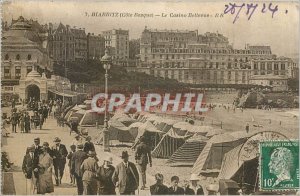 Old Postcard Cote Basque Biarritz Casino Bellevue