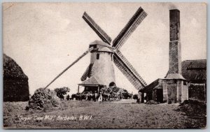 Barbados BWI British West Indies c1910 Postcard Sugar Cane Mill