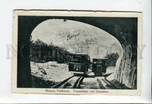 3158239 Norge Norway BERGEN Funicular Tunnel Floibanen OLD RPPC