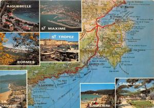 BC60115 Maps Cartes geographiques La Cote Varoise d'Azur