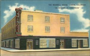 Lamar CO The Maxwell House Linen Postcard