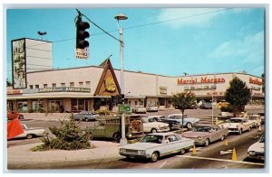 Bellevue Washington WA Postcard Downtown Shopping District Marvel Morgan Binyon