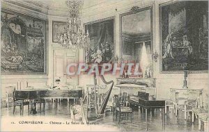 Old Postcard Compiegne Chateau The Music Room