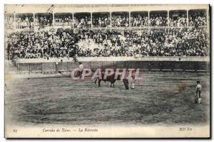 Old Postcard Bullfight Bullfight The estocada