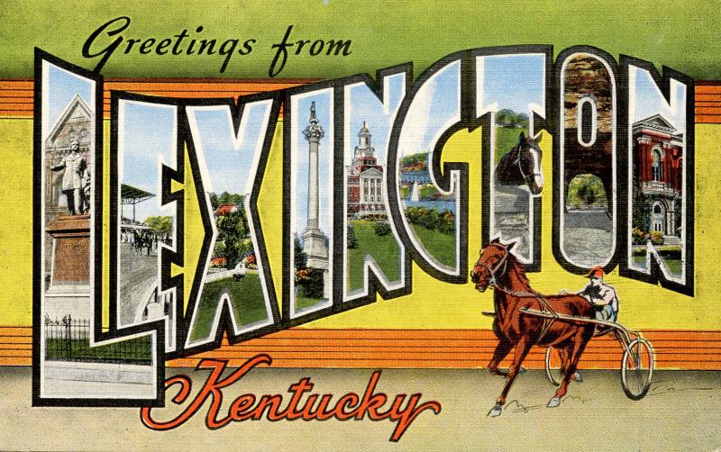 Large Letter - Lexington, Kentucky