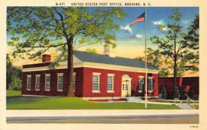 BREVARD NC North Carolina POST OFFICE Day & NightFull Moon 2 c1940s Postcards