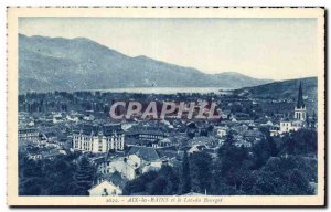 Old Postcard Aix Les Bains and Lake Bourget