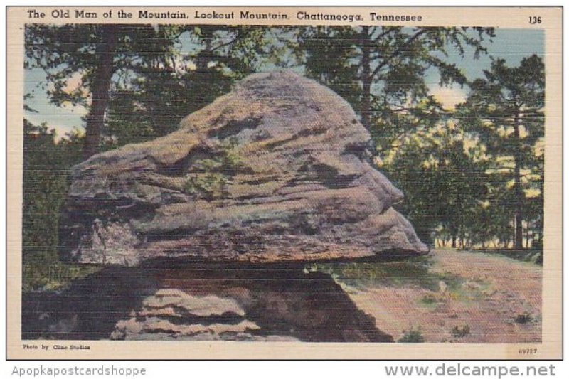 Tennessee Chattanooga The Old Man Of The Mountain Lookout Mountain