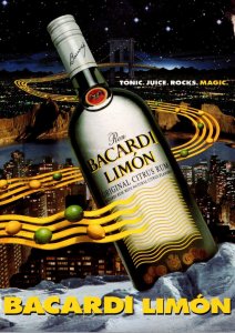 Advertising Ron Bacardi Limon Original Citrus Rum