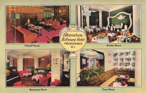 Providence, RI Rhode Island   SHERATON-BILTMORE HOTEL Interior Views  Postcard