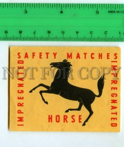 500252 HORSE Vintage match label