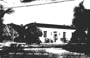 Florida Lake Worth Post Office 1957 Real Photo