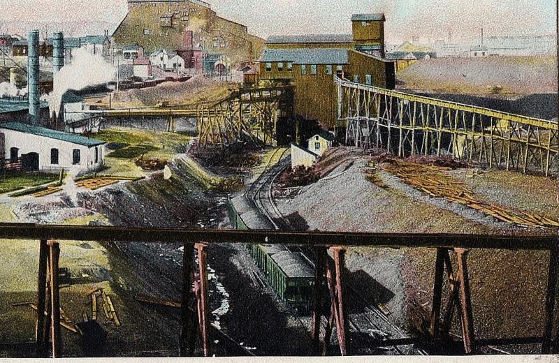 1907 Scranton PA Bellevue Coal Breaker Boiler House Washery Mining UDB Postcard