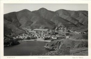 RPPC Postcard; Panoramic View of Portbou, Alt Empordà, Girona, Catalonia, Spain