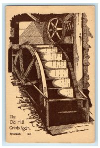 c1940s The Old Mill Grinds Again Bernardsville New Jersey NJ Vintage Postcard 