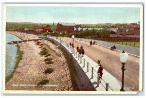 1951 The Promenade Stonehaven Kincardineshire Scotland Carbo Colour Postcard