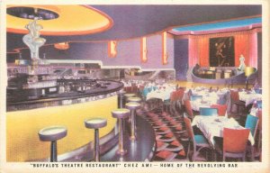 1940s Buffalo New York Chez Anu Theater Restaurant interior Postcard 25-7705