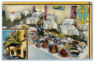 c1950's Bit Of Sweden Dining Room Hollywood California CA Vintage Postcard