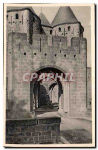 Postcard Old Cite of Carcassonne Narbonne Gate