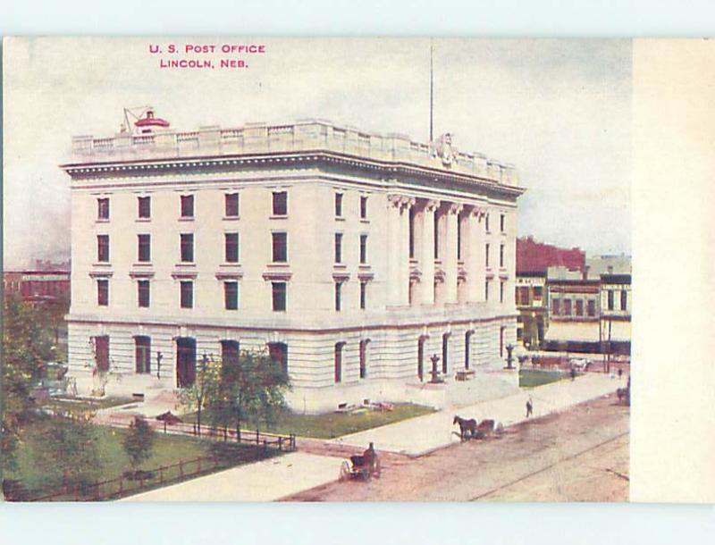 Unused Divided Back POST OFFICE SCENE Lincoln Nebraska NE hs1387