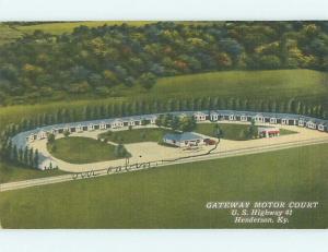 Linen GATEWAY MOTEL & RESTAURANT Henderson Kentucky KY u9082