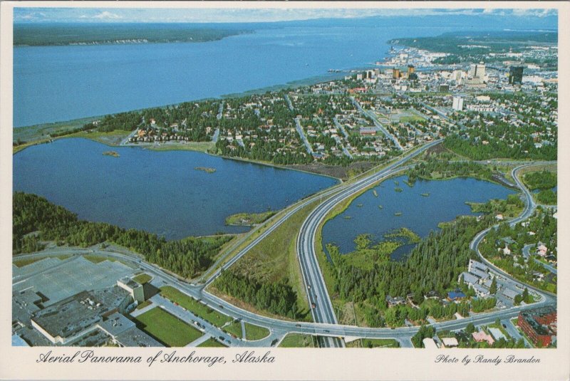 America Postcard - Anchorage, Alaska, Aerial Panorama RR15583