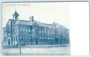 CEDAR RAPIDS, Iowa IA ~ TAYLOR SCHOOL ca 1910s Linn County Postcard