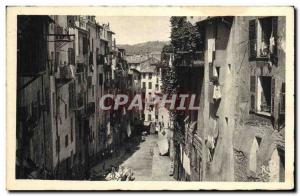 Old Postcard A street Nice Old Town